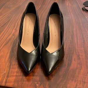 Zara Trafaluc shiny leather stilettos
